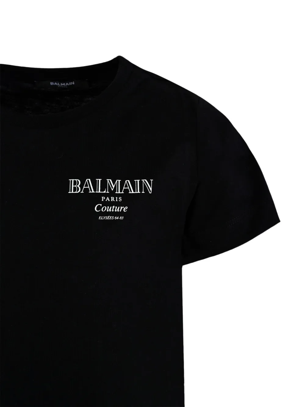 Balmain Kids T-shirt met logoprint Zwart