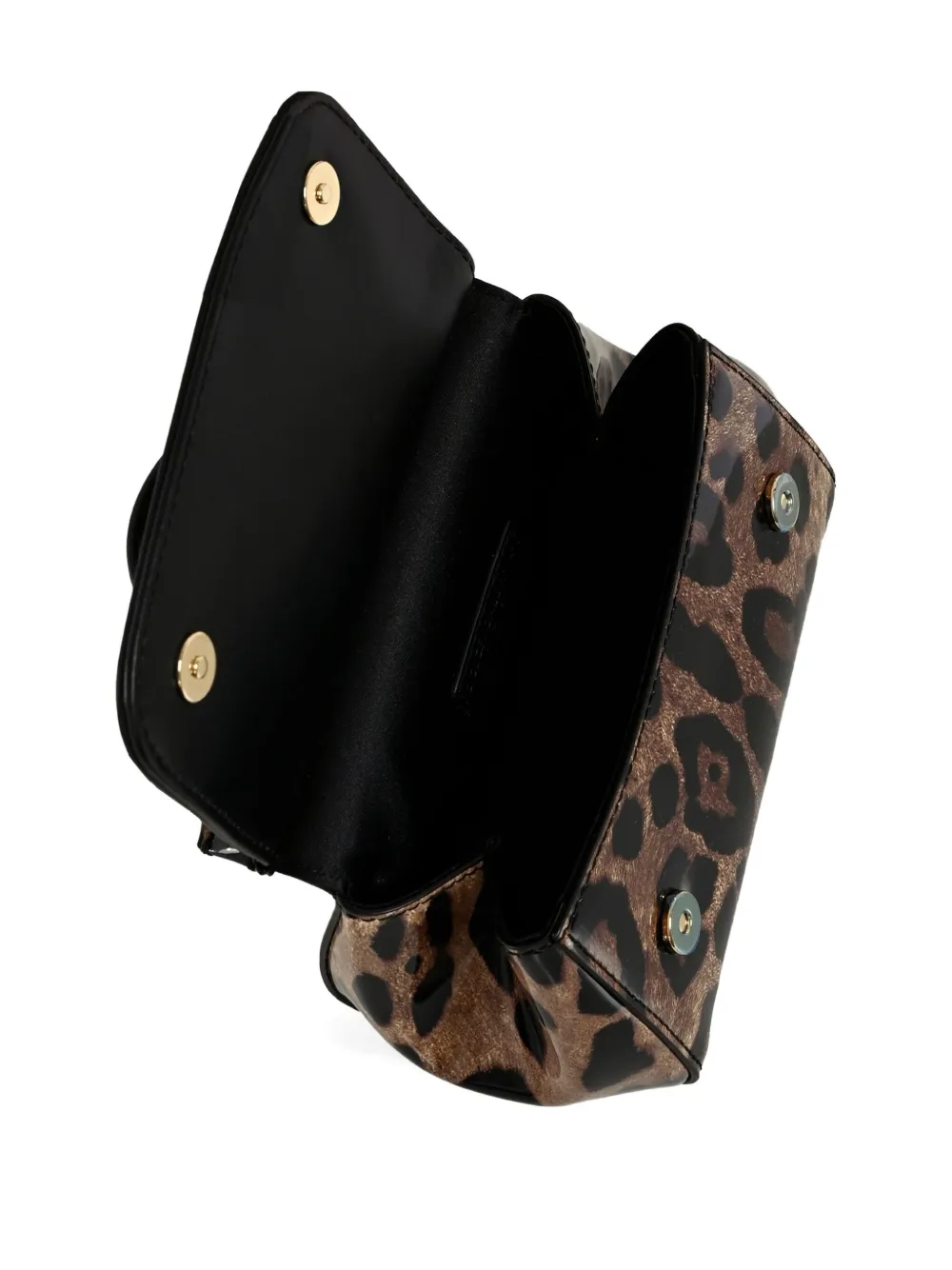 Dolce & Gabbana Kids Schoudertas met luipaardprint Bruin