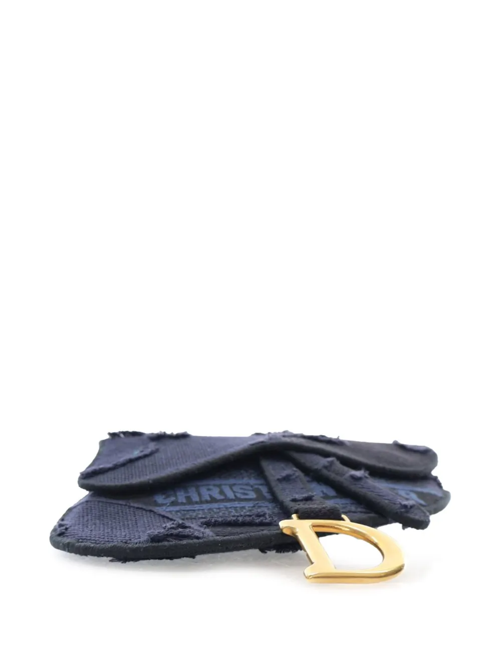 Pre-owned Dior 2019 Canvas Embroidered Camouflage Saddle Belt Bag