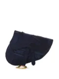 Christian Dior Pre-Owned 2019 Canvas Embroidered Camouflage Saddle belt bag - Blue