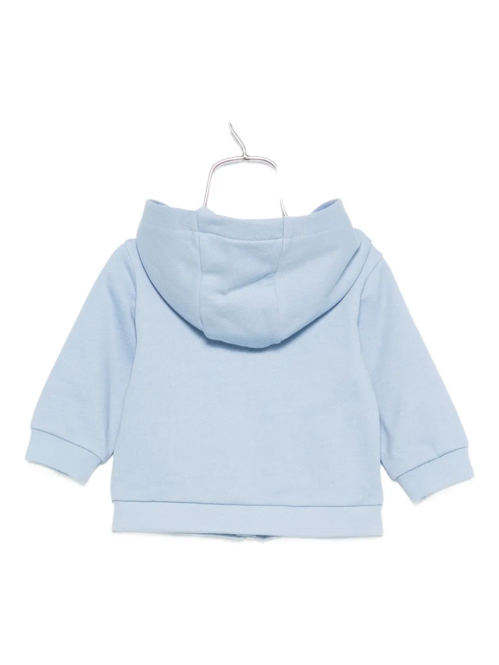 Fendi Kids Hoodie met geborduurd logo en rits Blauw
