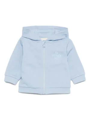Gucci Kids ロゴ ジップ パーカー | ブルー | FARFETCH JP