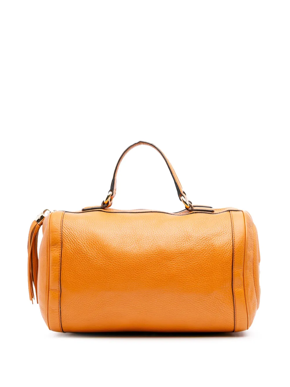 Gucci Pre-Owned 2000-2015 ミディアム ぺブルカーフ ソーホー ボストンバッグ - オレンジ Gucci Pre-Owned 2000-2015 ミディアム ぺブルカーフ ソーホー ボストンバッグ - オレンジ