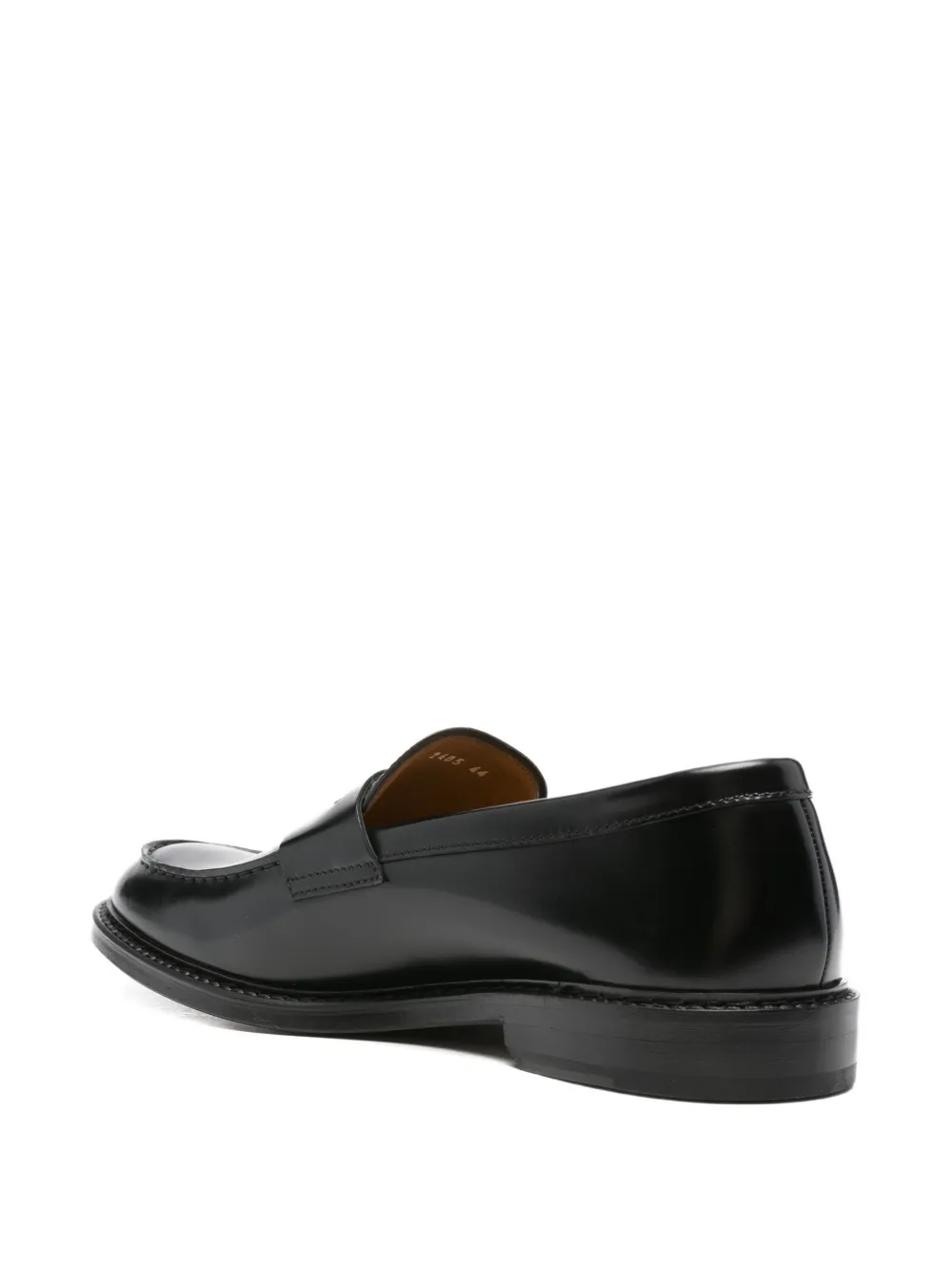 Doucal's penny leather loafers Black
