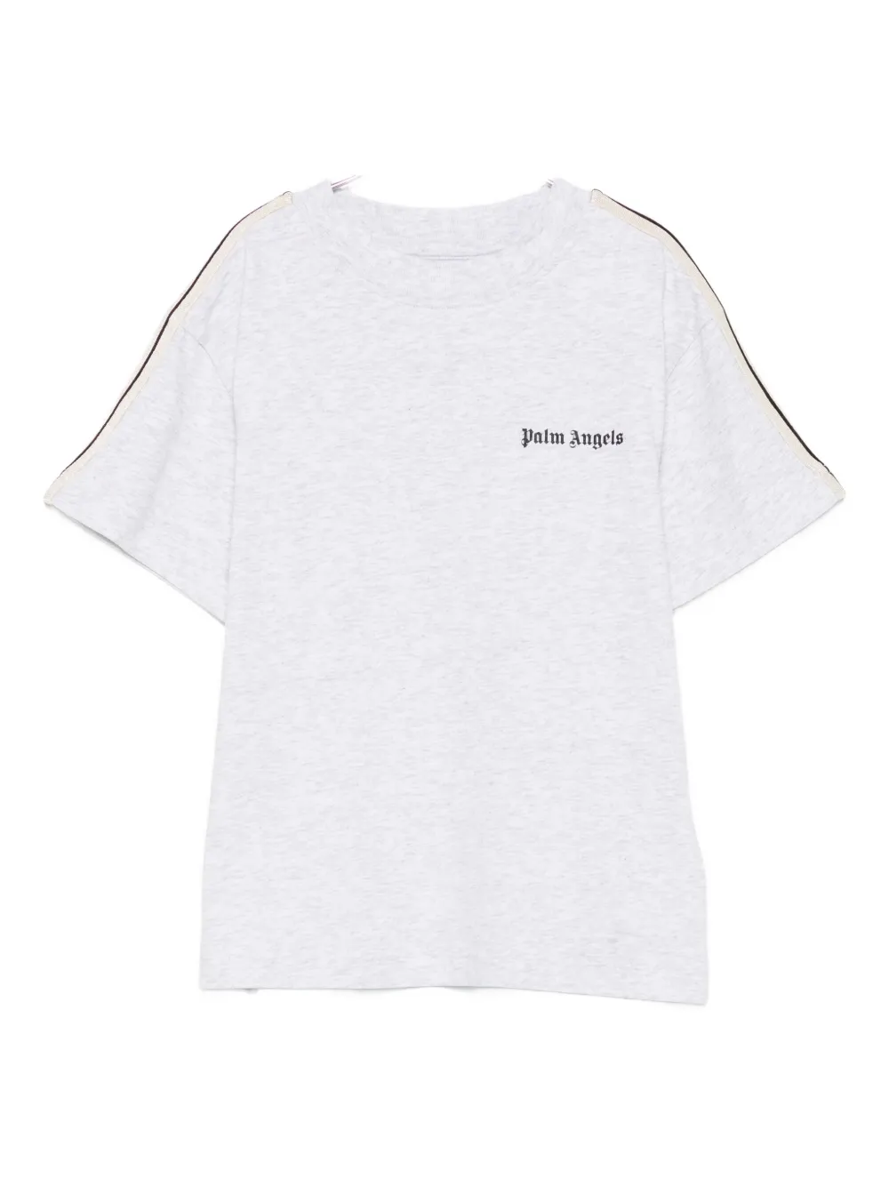 Palm Angels Kids stripe-detail T-shirt Grijs
