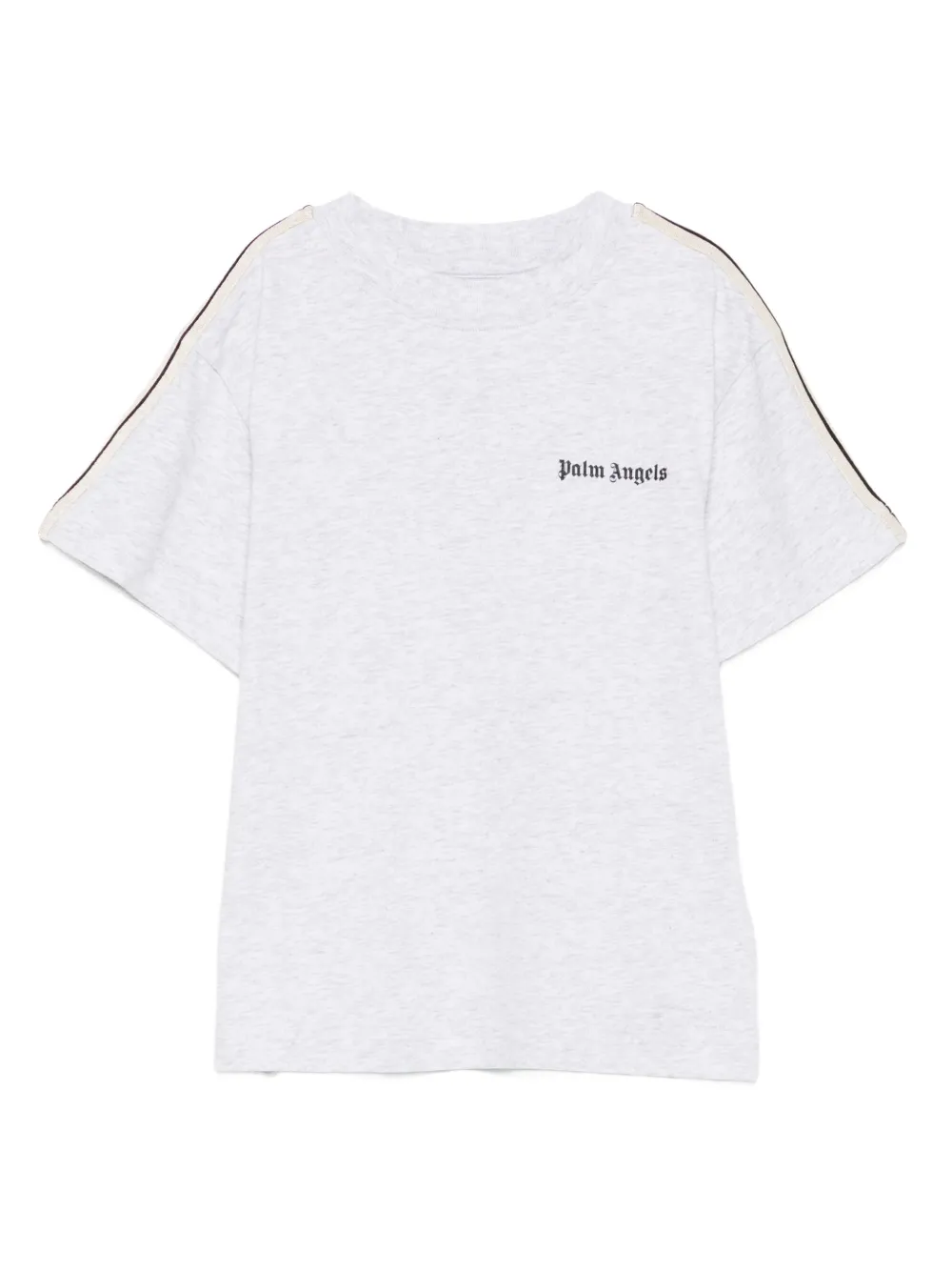 Palm Angels Kids stripe-detail T-shirt Grijs