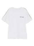 Palm Angels Kids stripe-detail T-shirt - Grey