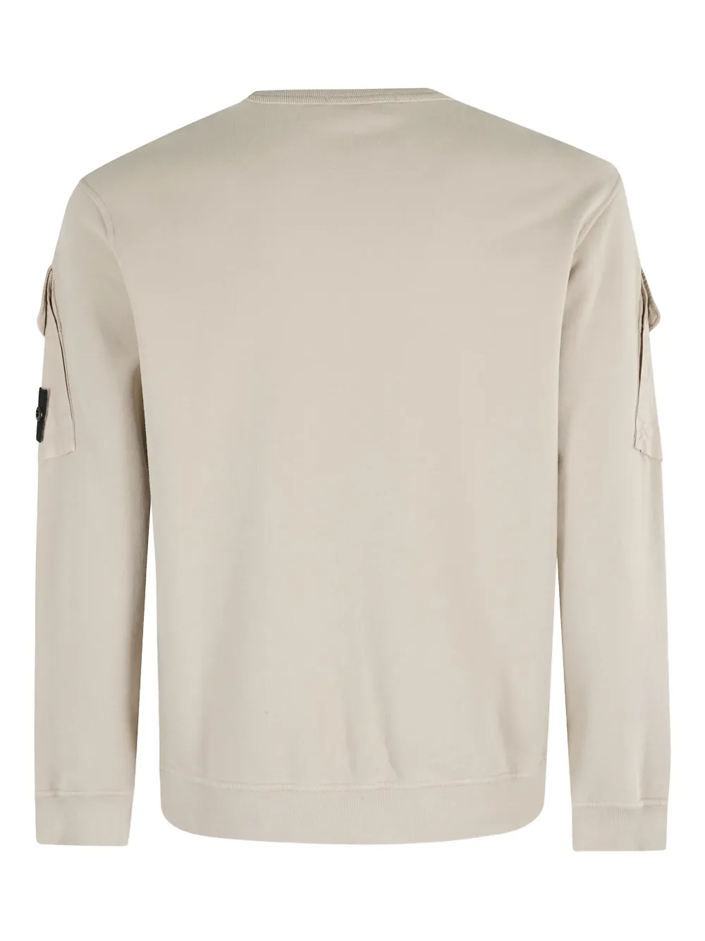 Stone Island pocket-detail cotton sweatshirt Beige
