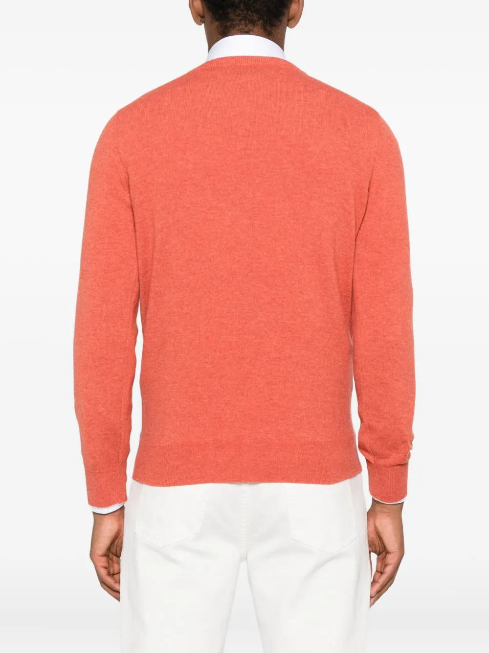 Brunello Cucinelli round-neck sweater Oranje