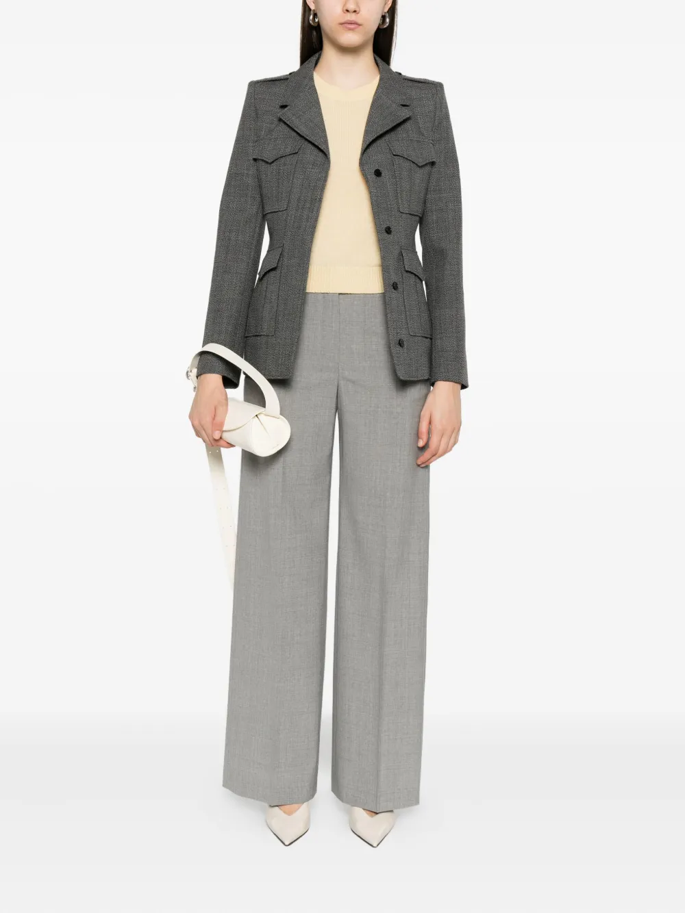Peserico wool trousers Grijs