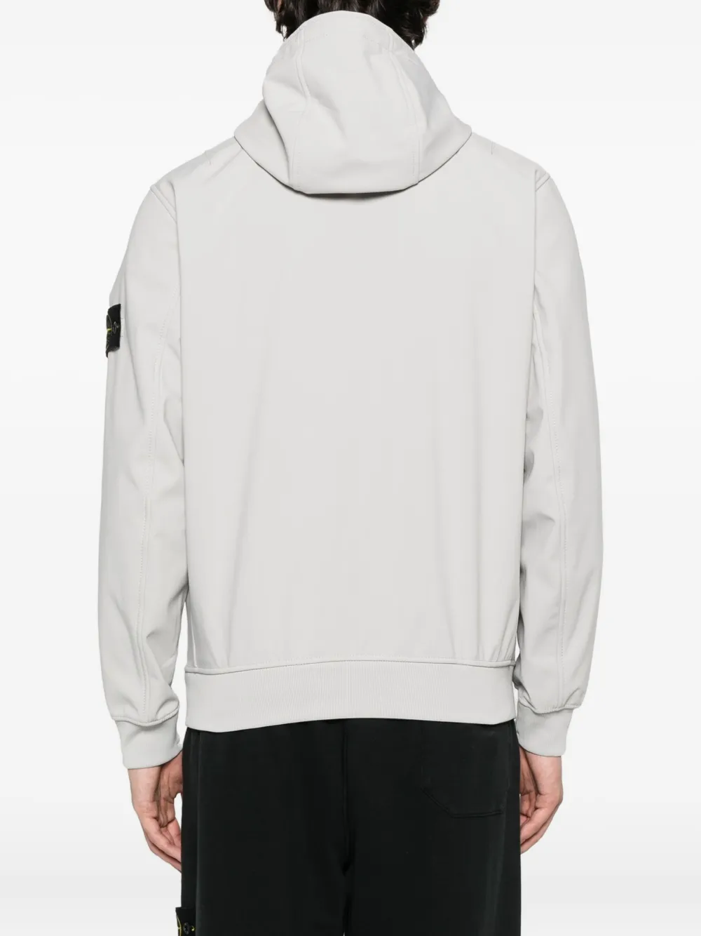 Stone Island Q100004 hooded zip-front jacket Grijs