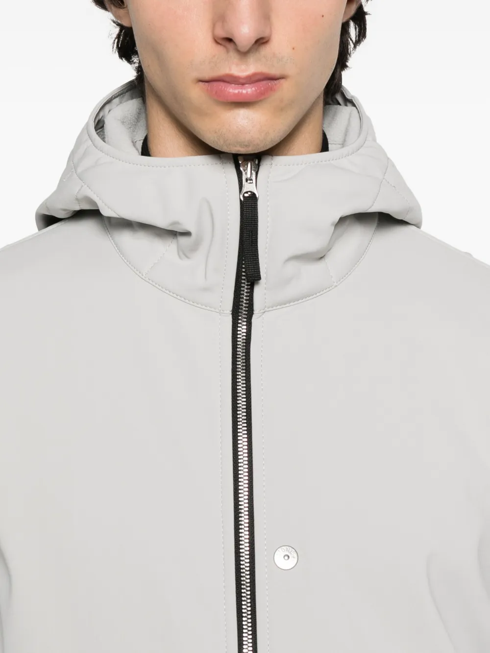 Stone Island Q100004 hooded zip-front jacket Grijs