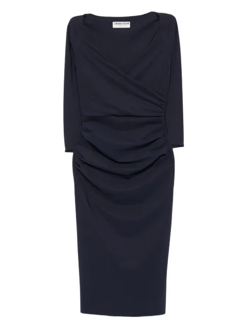 CHIARA BONI La Petite Robe ruched-front midi dress