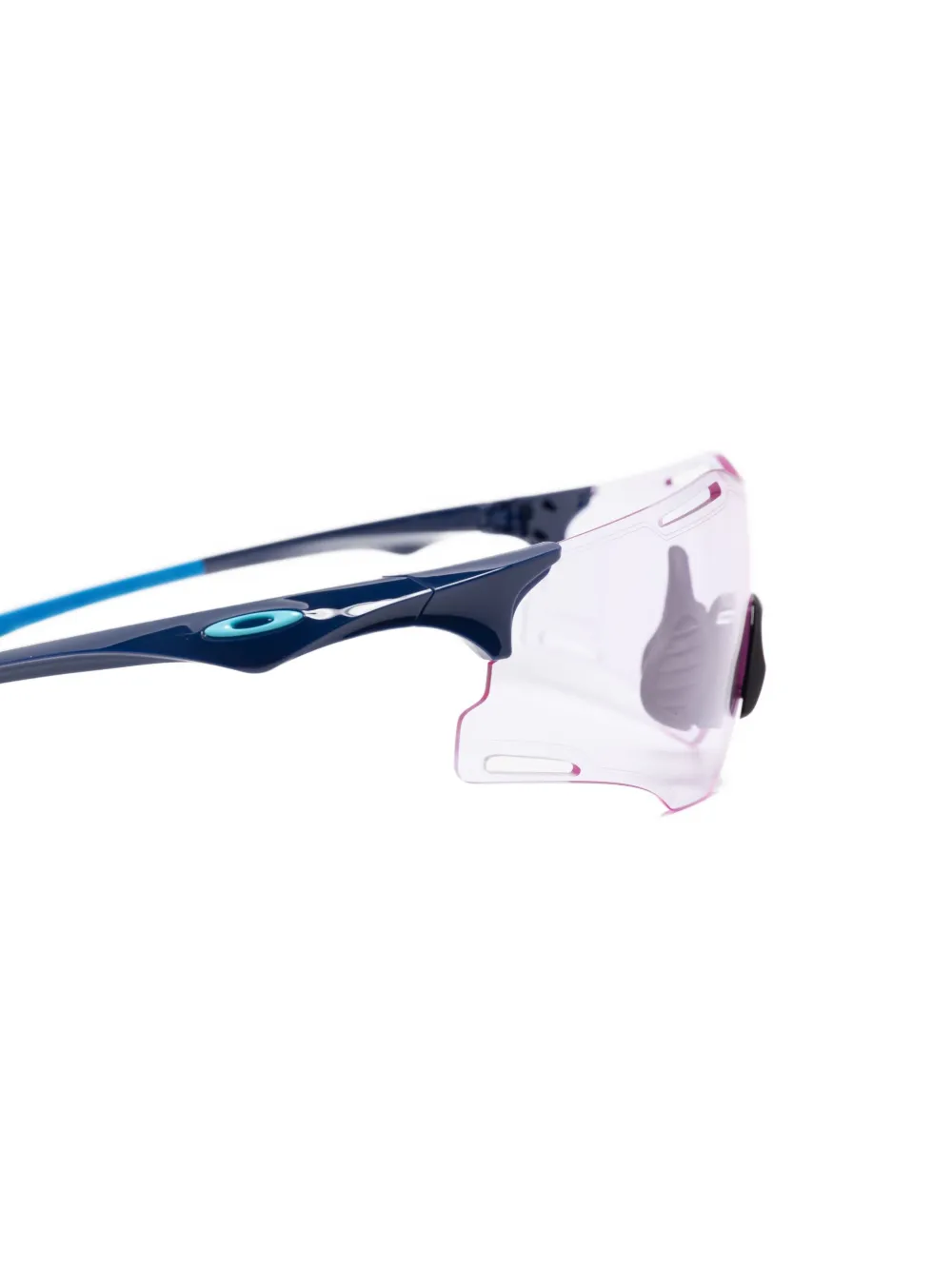Oakley Cyber Zero zonnebril met randloos shield montuur Blauw