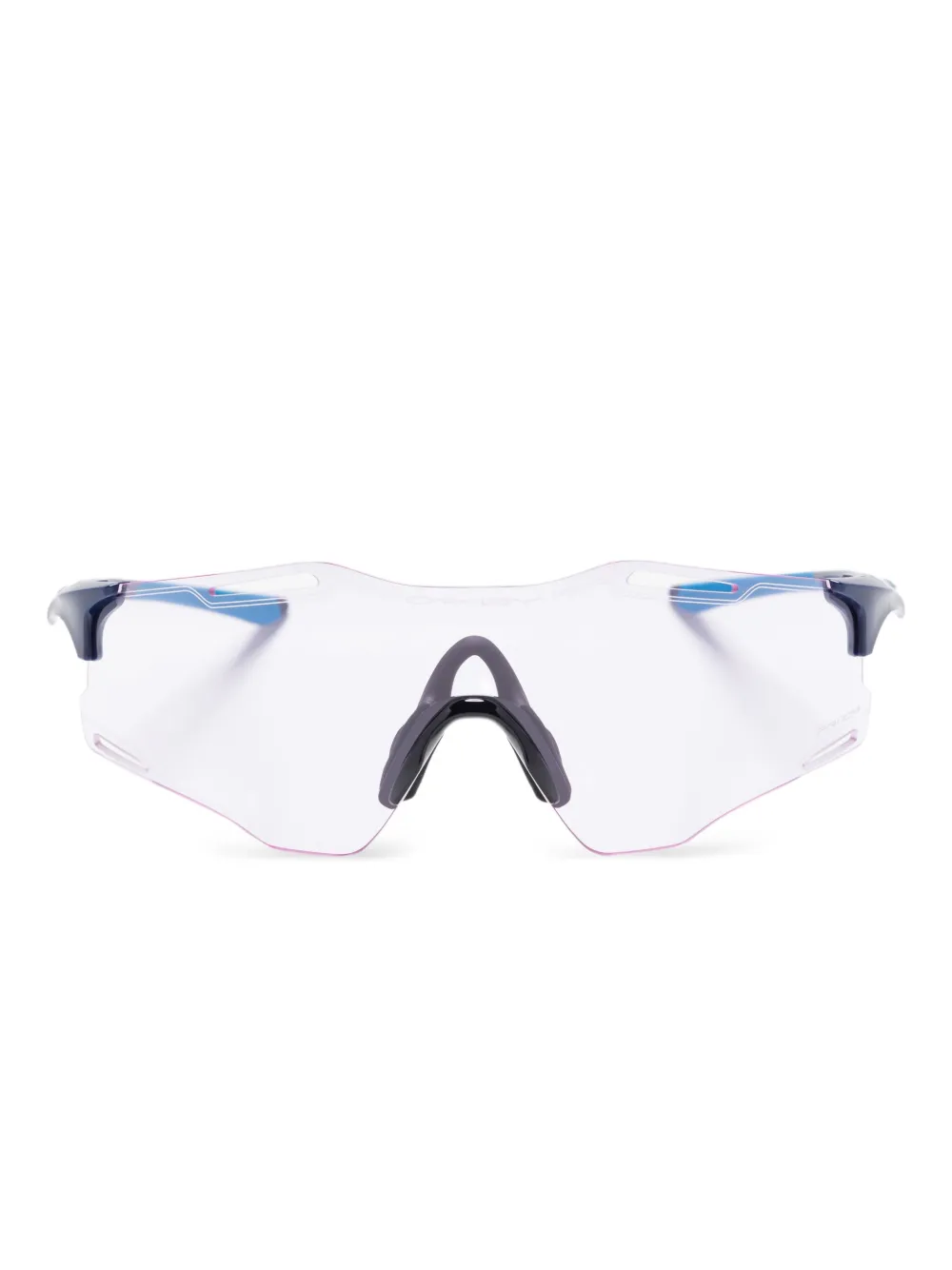 Oakley Cyber Zero zonnebril met randloos shield montuur Blauw