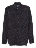 Barba polka-dot shirt - Blue