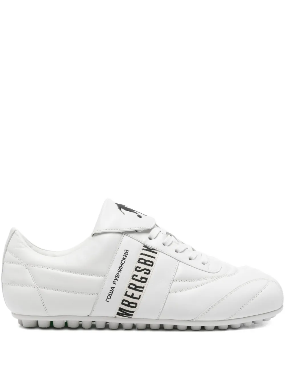 Bikkembergs x Gosha gewatteerde leren sneakers Wit