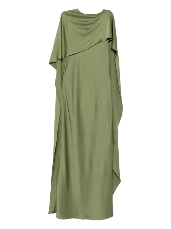 green emerald velvet dress SIMKHAI Carlee Vegan Leather Dress - Hunter Green main image 0