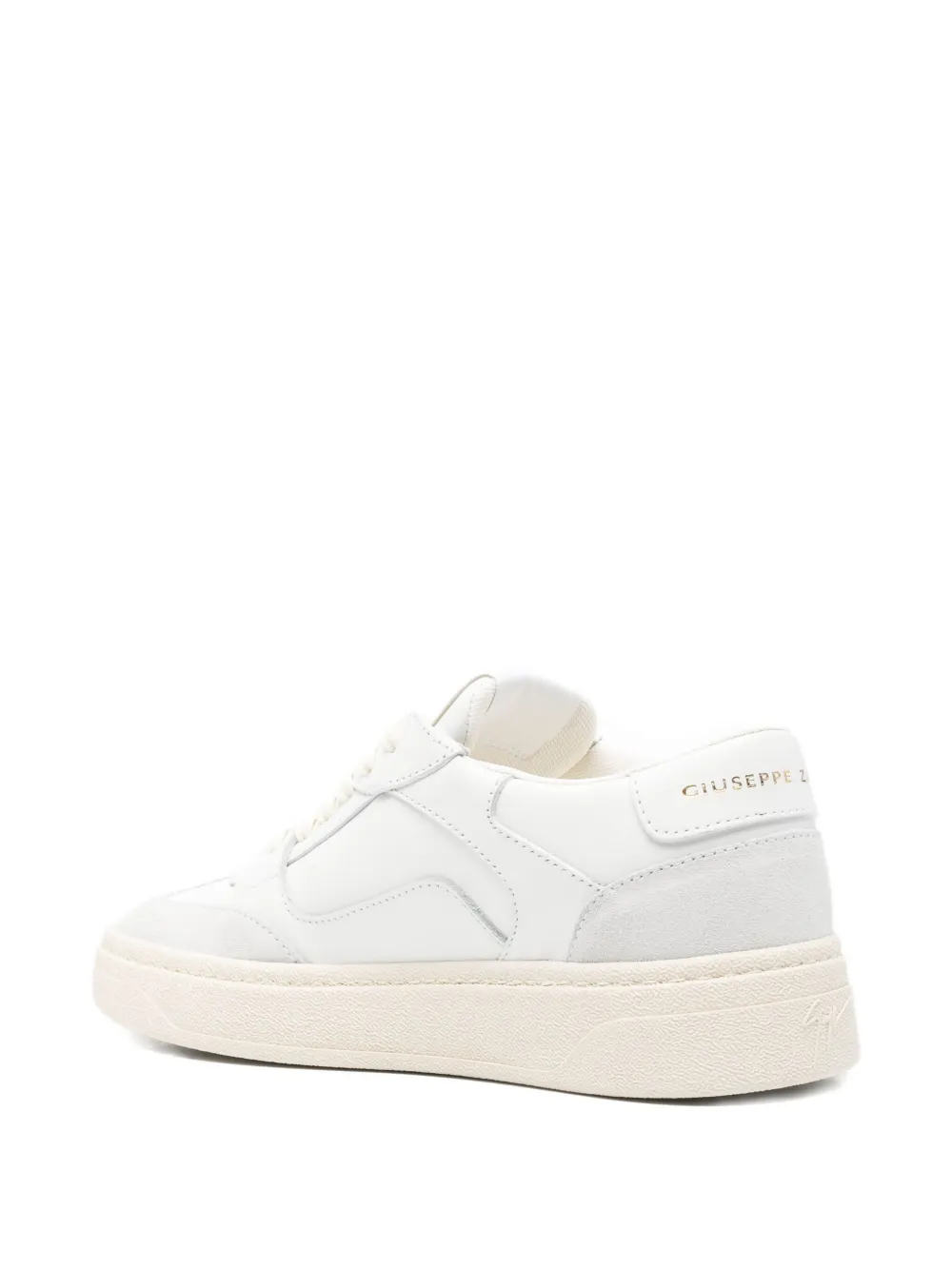 Giuseppe Zanotti leather panelled sneakers White