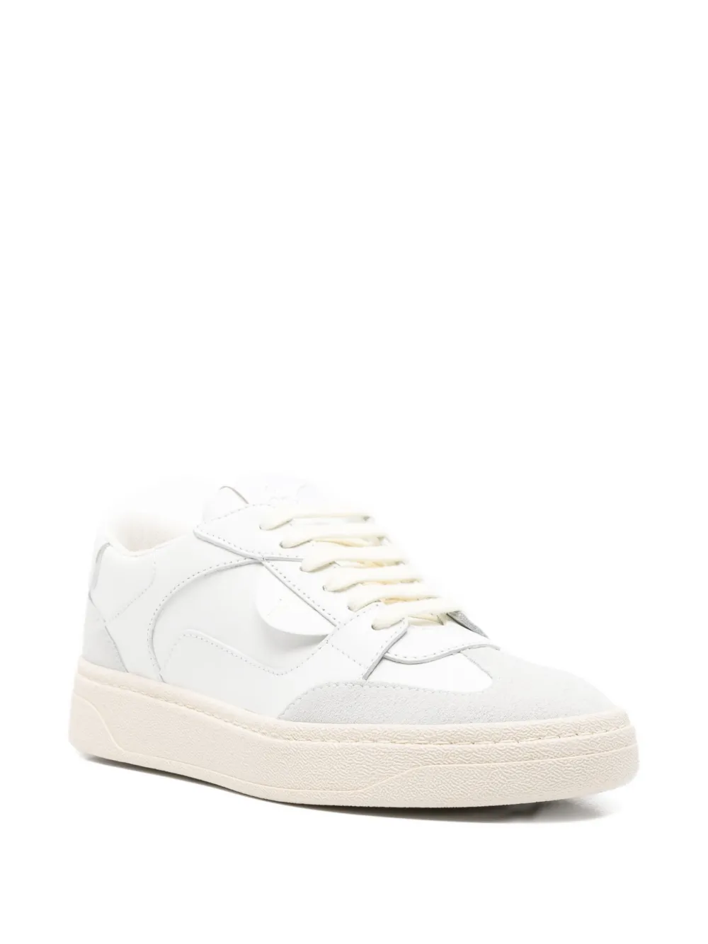 Giuseppe Zanotti leather panelled sneakers White
