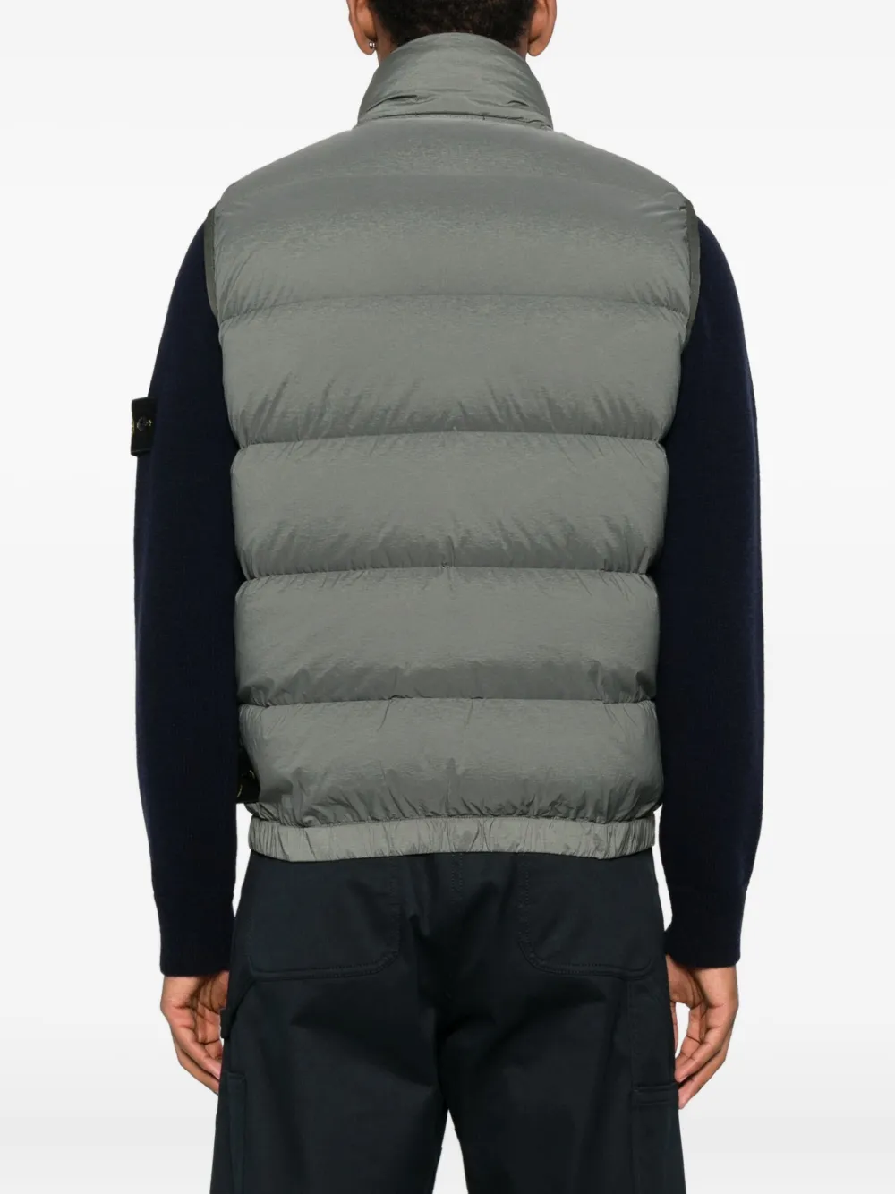 Stone Island Seamless Tunnel quilted gilet Groen