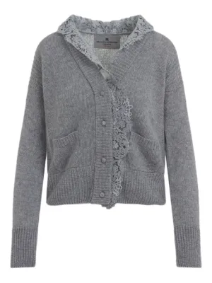 ERMANNO SCERVINO ニットジャケット Mサイズ アンゴラ ウール