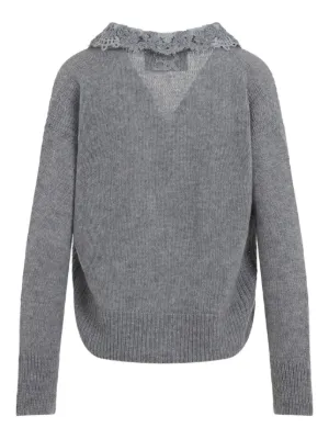 ERMANNO SCERVINO ニットジャケット Mサイズ アンゴラ ウール