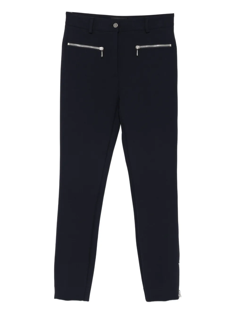 ETRO zip-detailing skinny trousers Blauw
