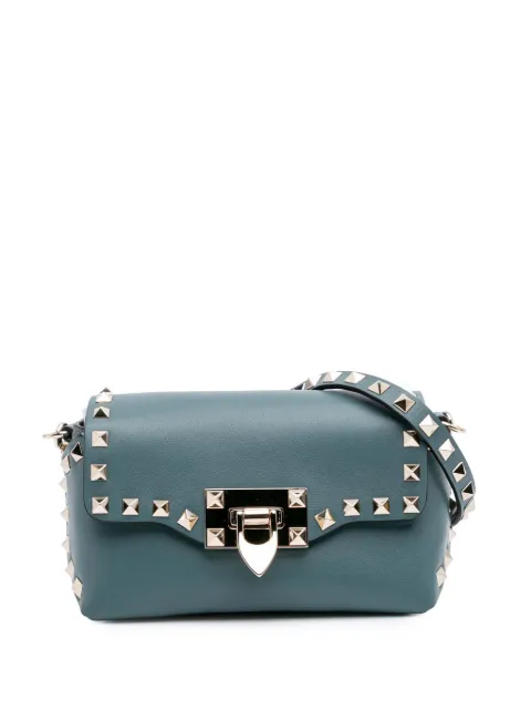 Valentino Garavani Pre-Owned 2018-2025 Mini Leather Rockstud Flap crossbody bag