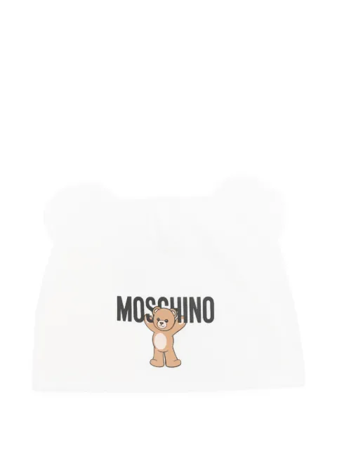 Moschino Kids logo-print beanie