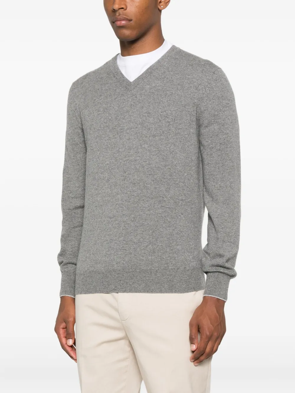 Brunello Cucinelli v-neck sweater Grijs