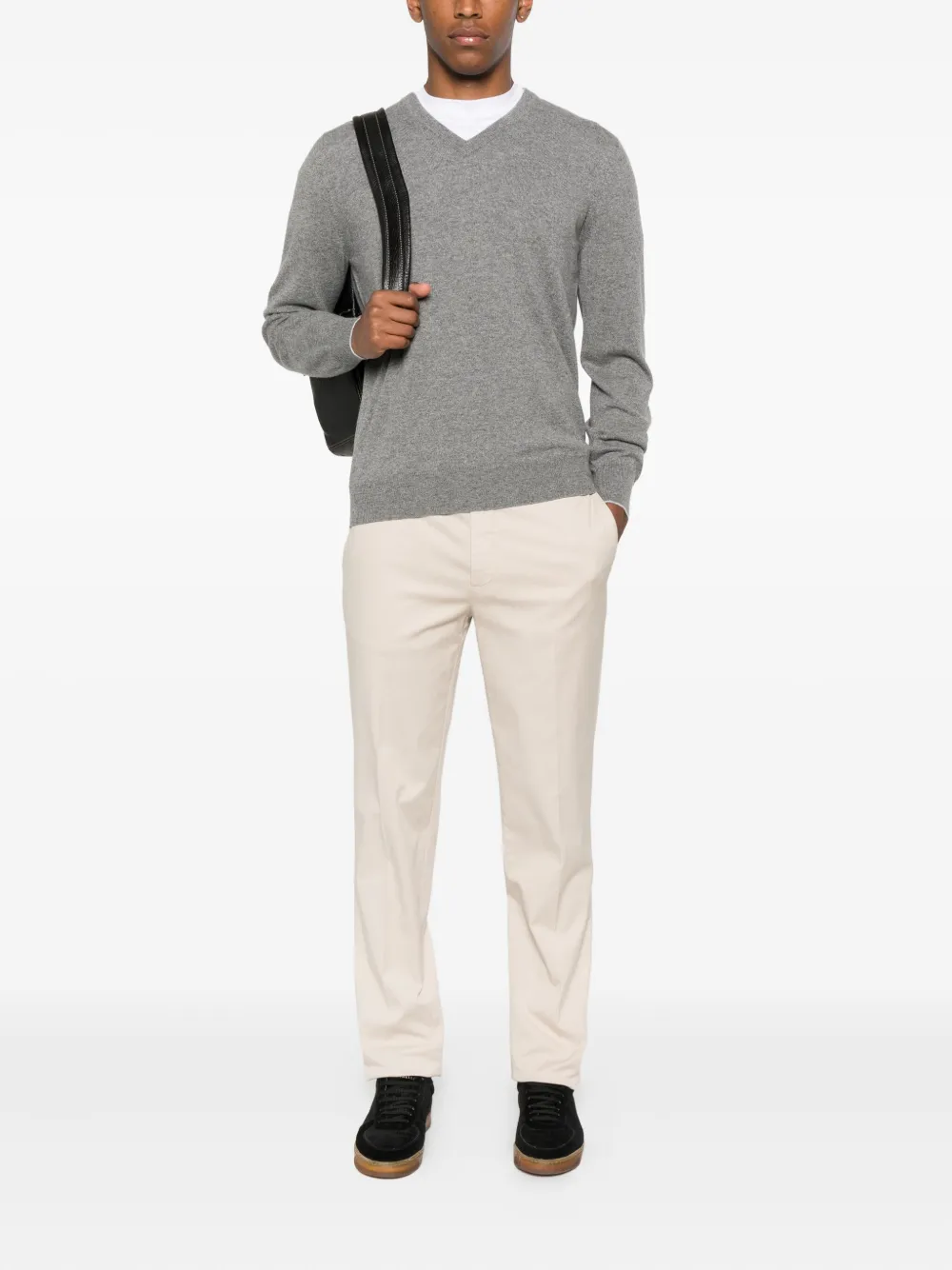 Brunello Cucinelli v-neck sweater Grijs