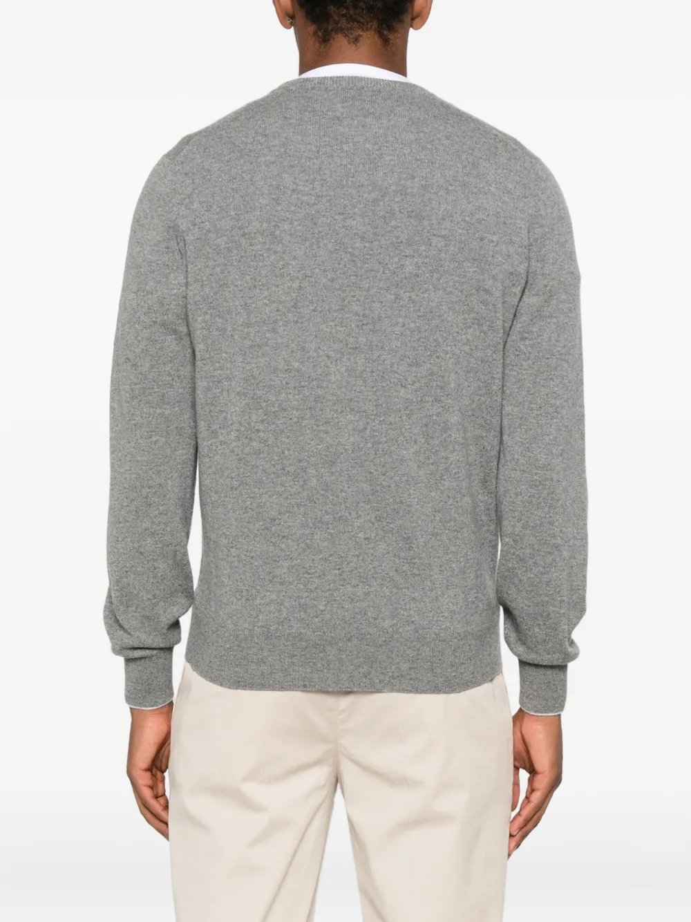 Brunello Cucinelli Trui met V-hals Grijs