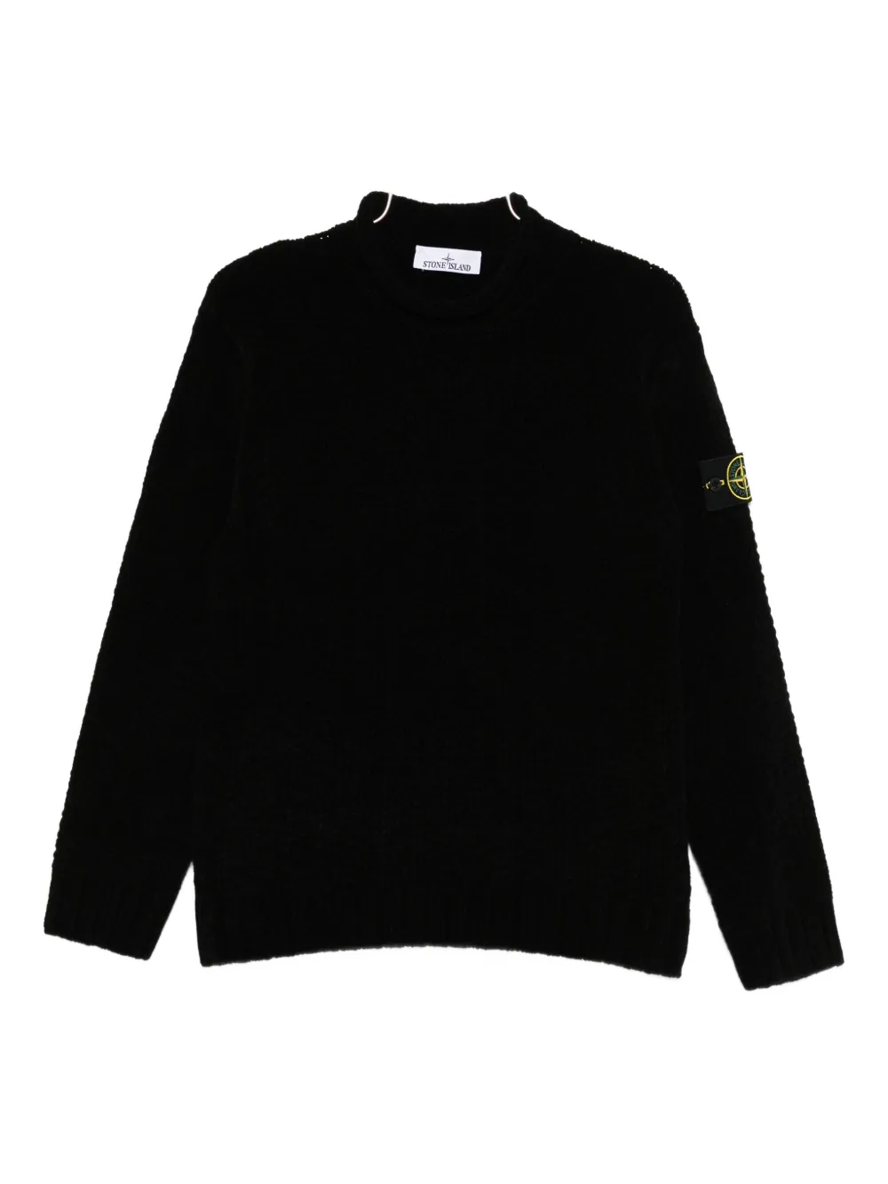 Stone Island logo-badge sweater - Nero
