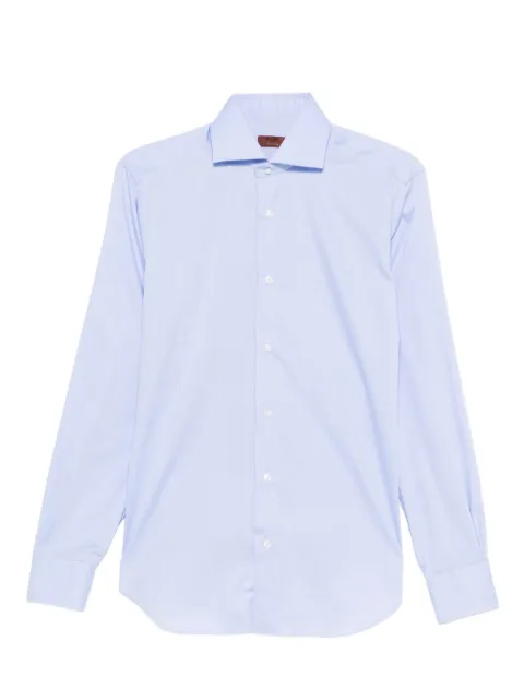 Barba button-fastening cotton shirt