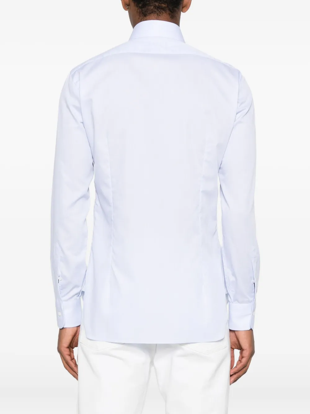 Barba Overhemd met knoopsluiting Blauw