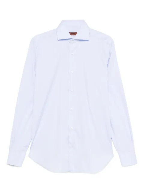 Barba button-fastening cotton shirt