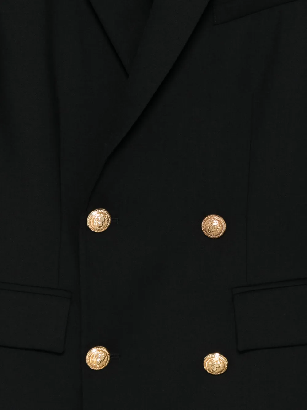 Balmain Kids buttoned double-breasted jacket Zwart
