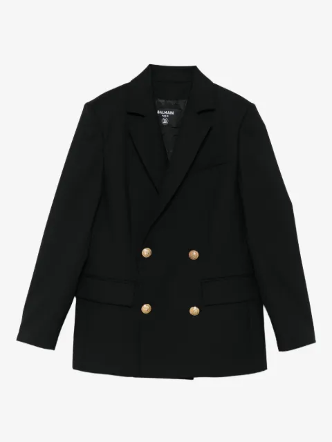 Balmain Kids buttoned double-breasted jacket