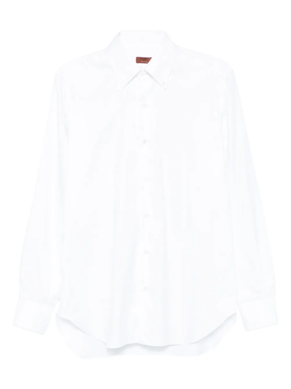 Barba long-sleeve cotton shirt Wit