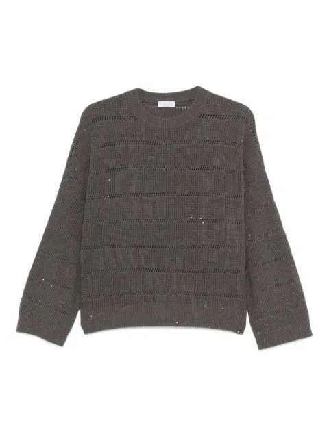 Brunello Cucinelli sequin-embellished knit sweater