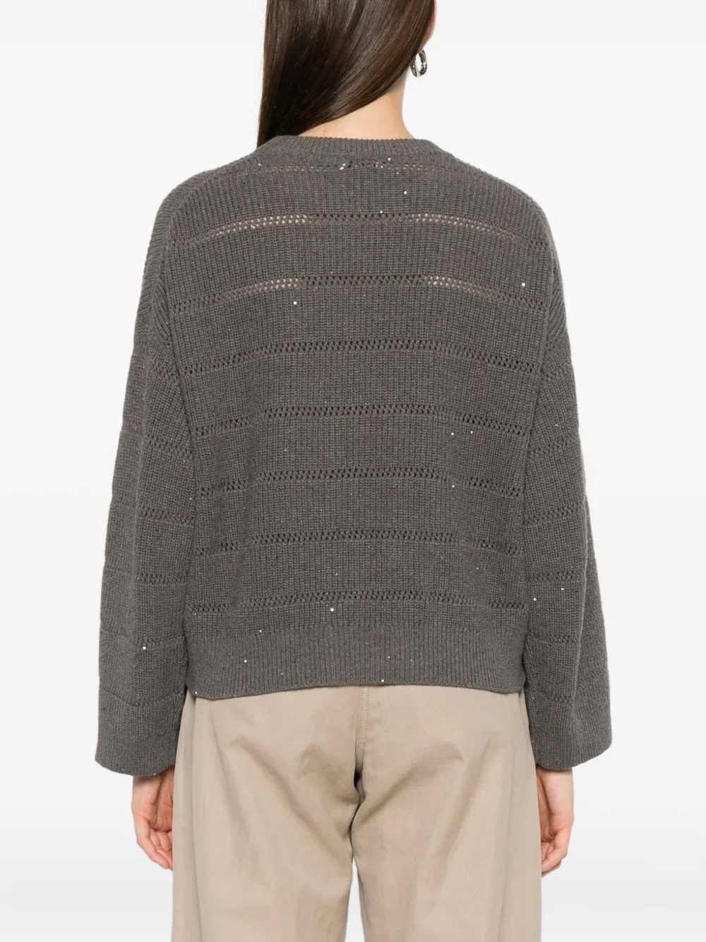 Brunello Cucinelli Sequin-embellished Knit Sweater