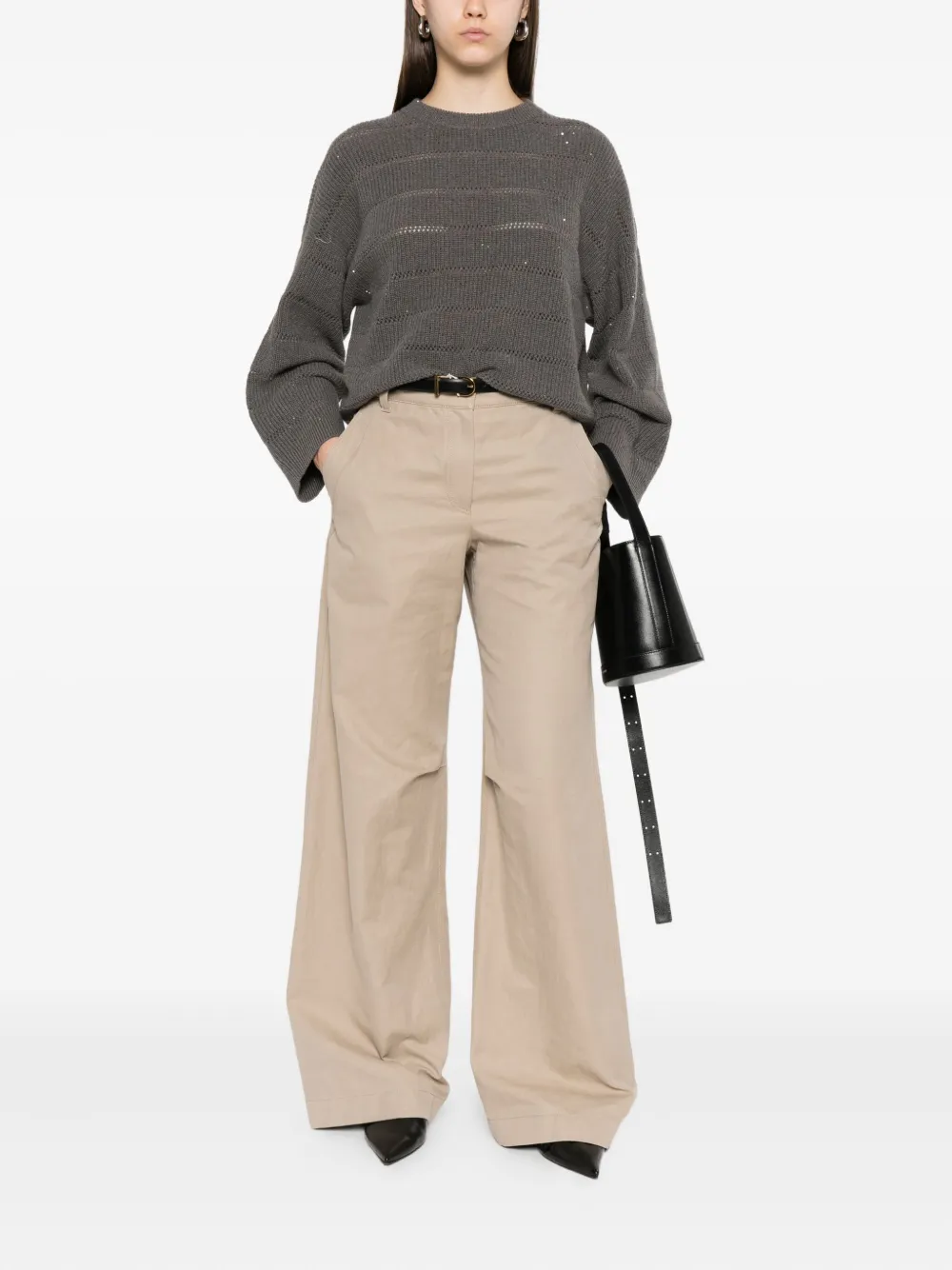 Brunello Cucinelli Sequin-embellished Knit Sweater