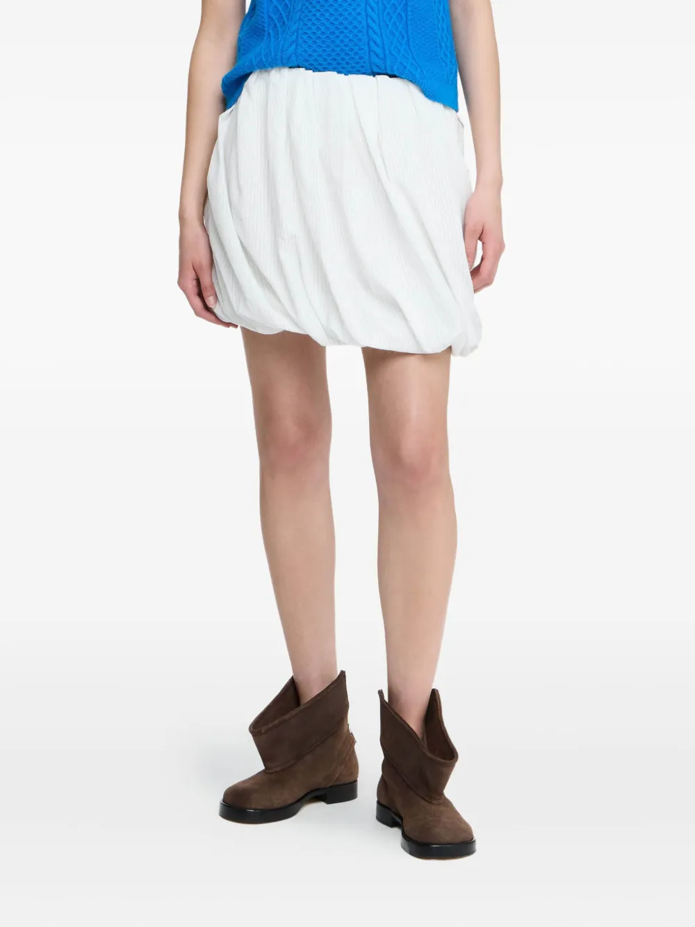 JW Anderson Mini-rok met krijtstreep Wit