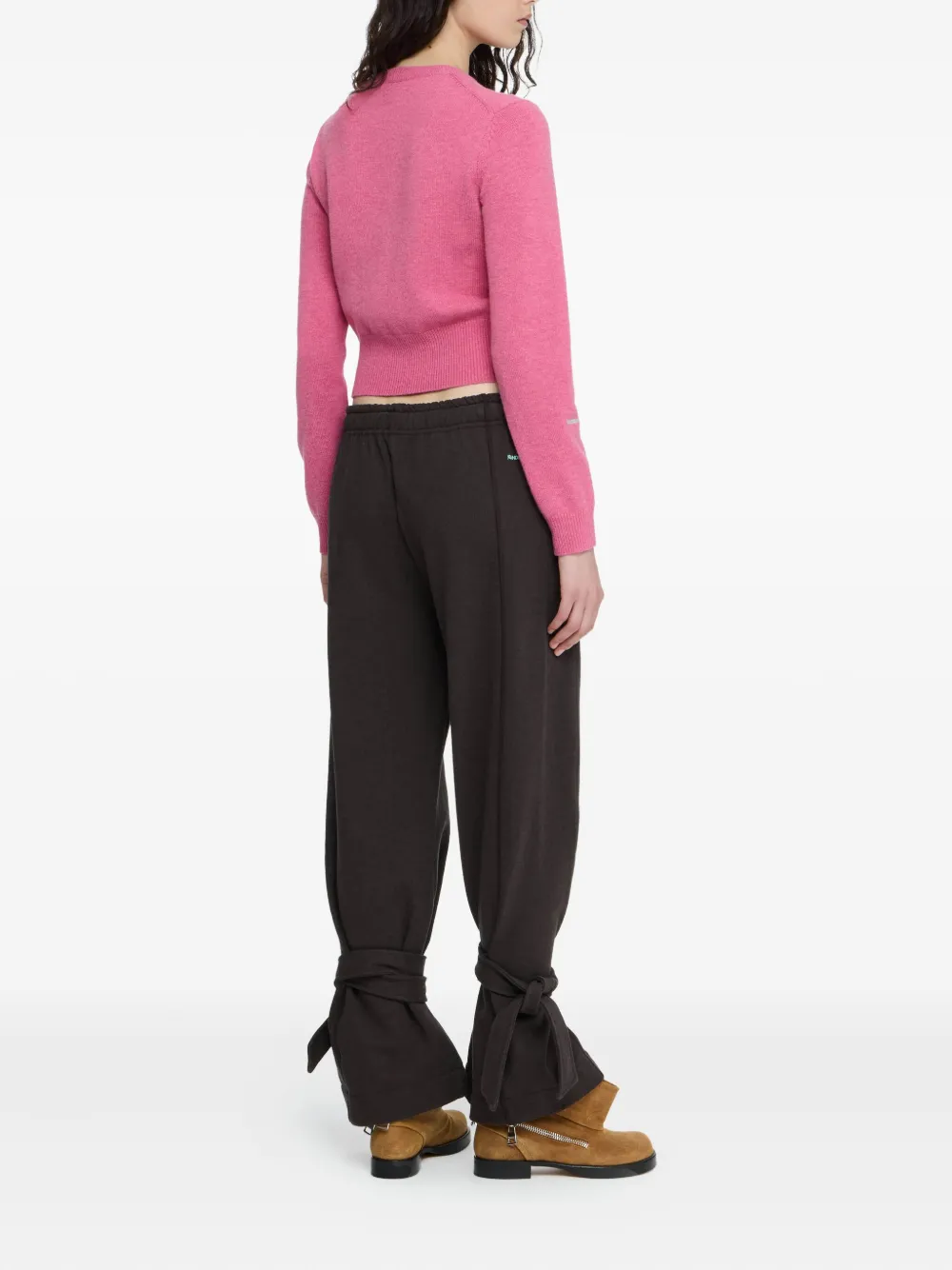 JW Anderson Vest met geborduurd logo Roze