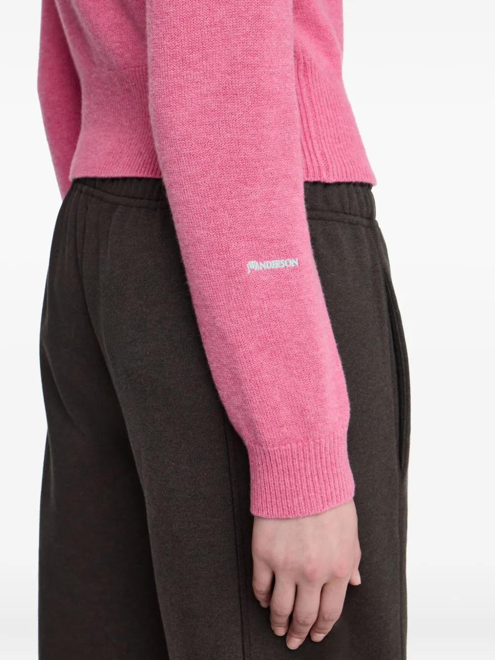 JW Anderson Vest met geborduurd logo Roze