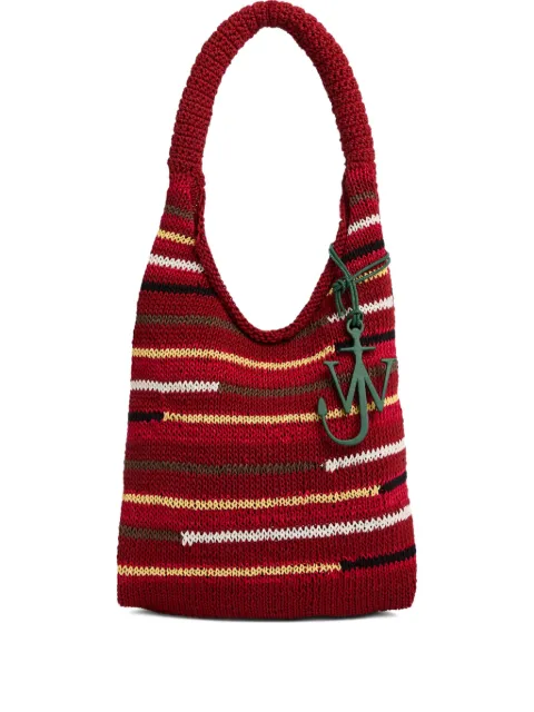 JW Anderson sac porté épaule en maille à rayures