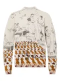 JW Anderson illustration-pattern jumper - Grey