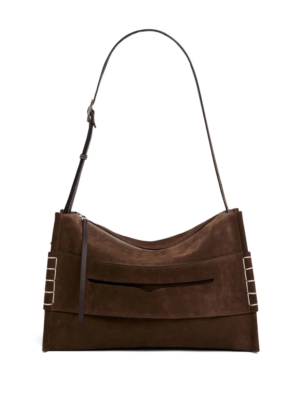 JW Anderson Messenger suède schoudertas Bruin