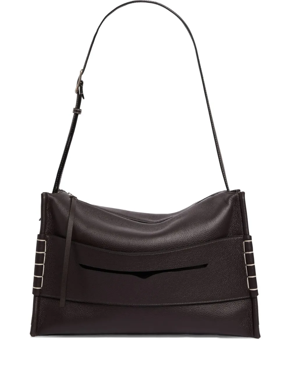 JW Anderson Messenger suede shoulder bag | Brown | Image 1